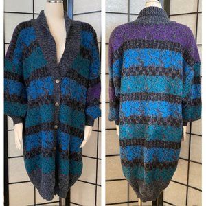 Vintage French Connection Long Cardigan Sweater D… - image 1